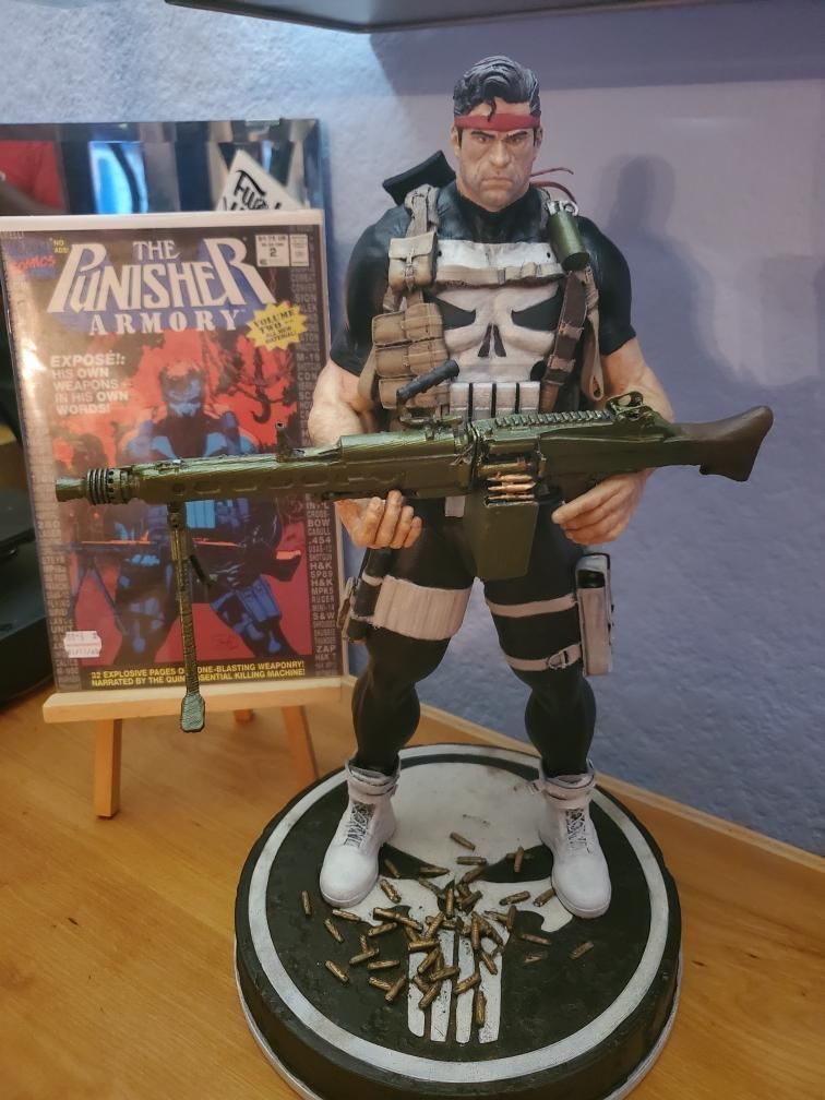 The Punisher Armory Fan Art Statue 3D print model_34