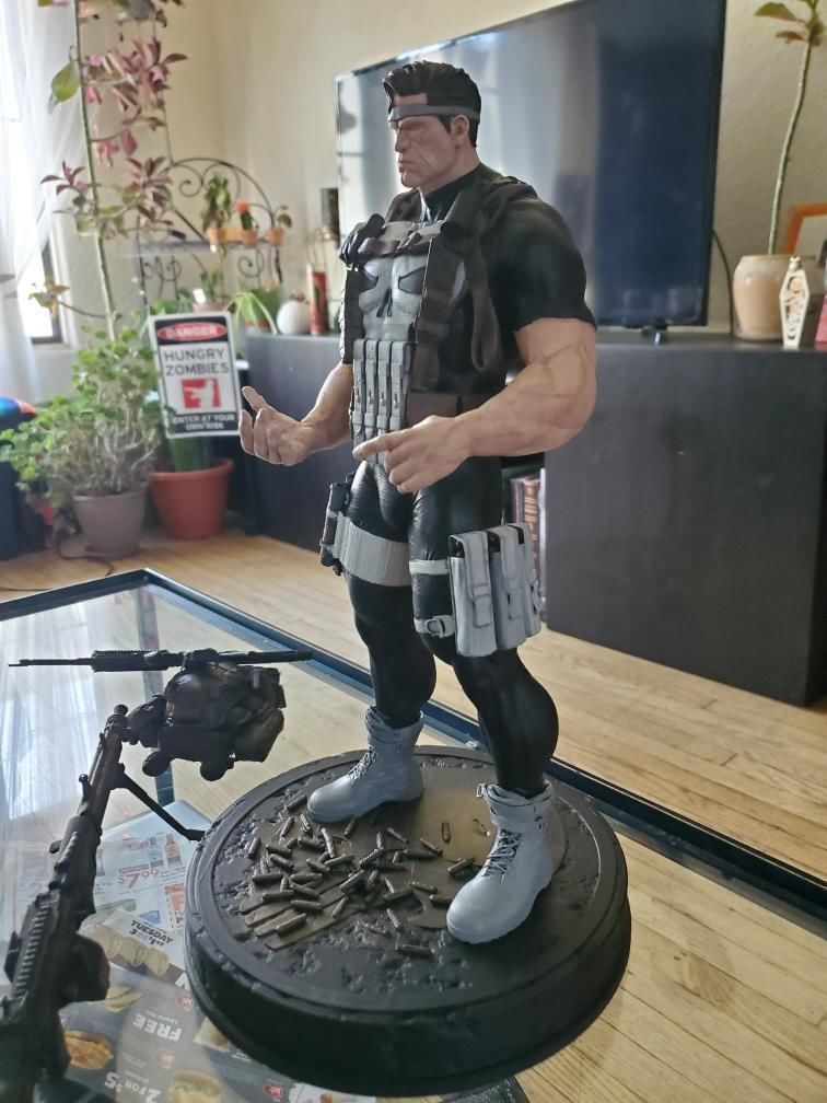 The Punisher Armory Fan Art Statue 3D print model_22