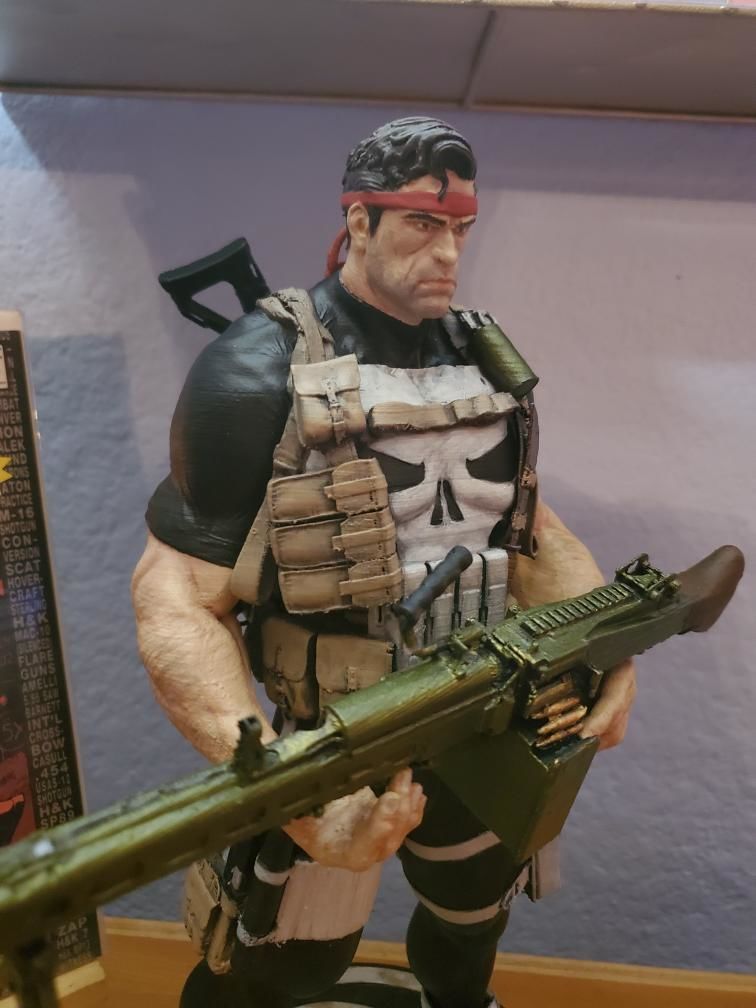 The Punisher Armory Fan Art Statue 3D print model_33