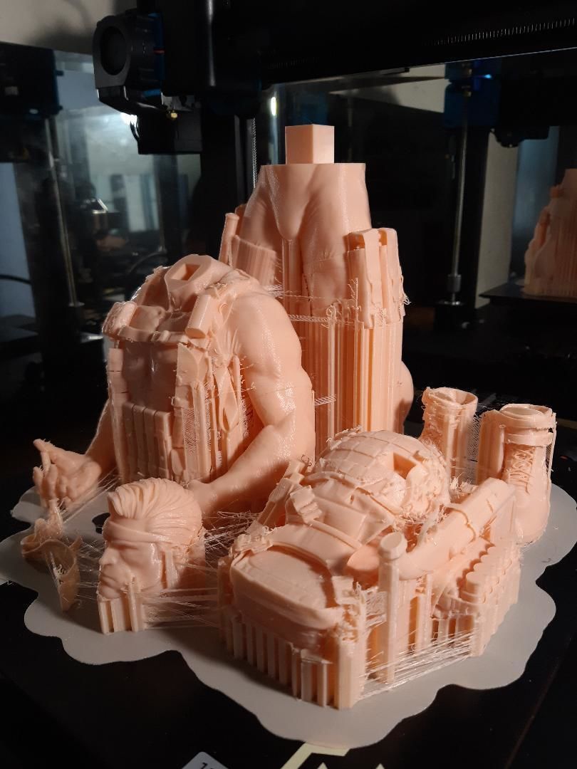 The Punisher Armory Fan Art Statue 3D print model_9