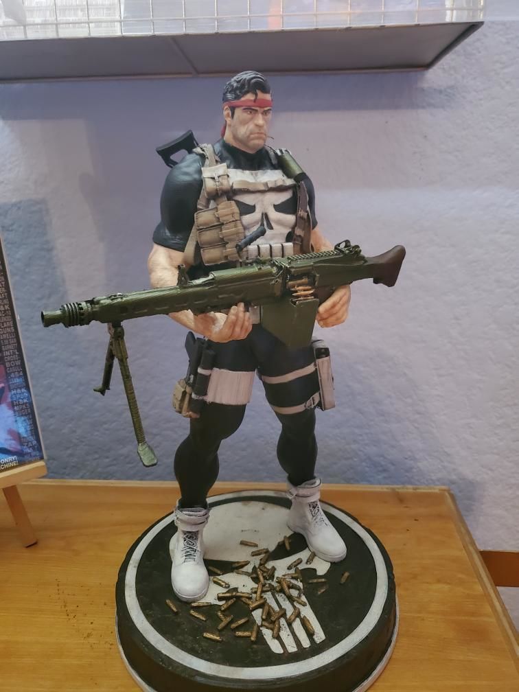 The Punisher Armory Fan Art Statue 3D print model_30