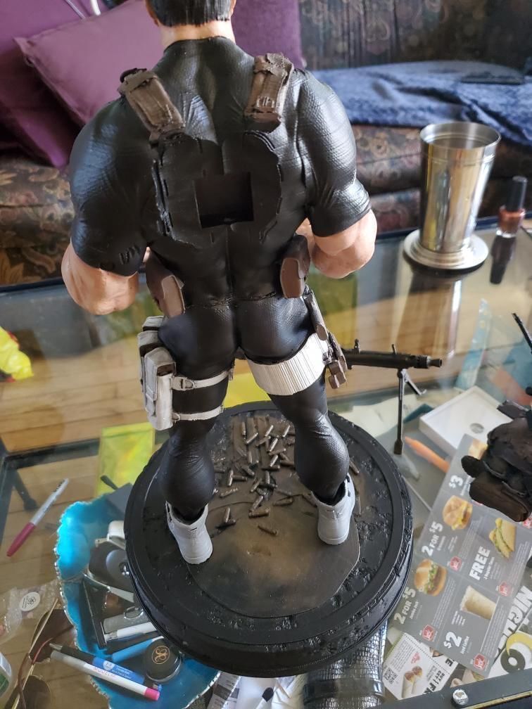 The Punisher Armory Fan Art Statue 3D print model_24