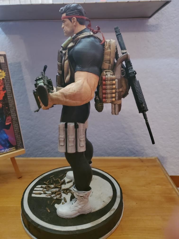 The Punisher Armory Fan Art Statue 3D print model_35
