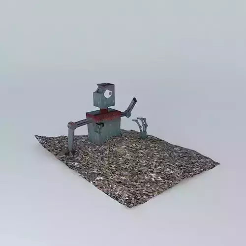 Dead Robot Free 3D model