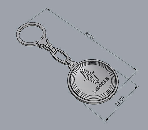 TRINKET KEYCHAIN 3D print model_4