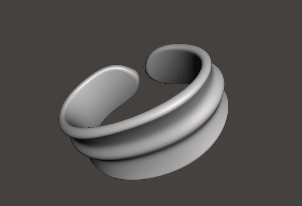 A Puffy Bangle 3D print model_4