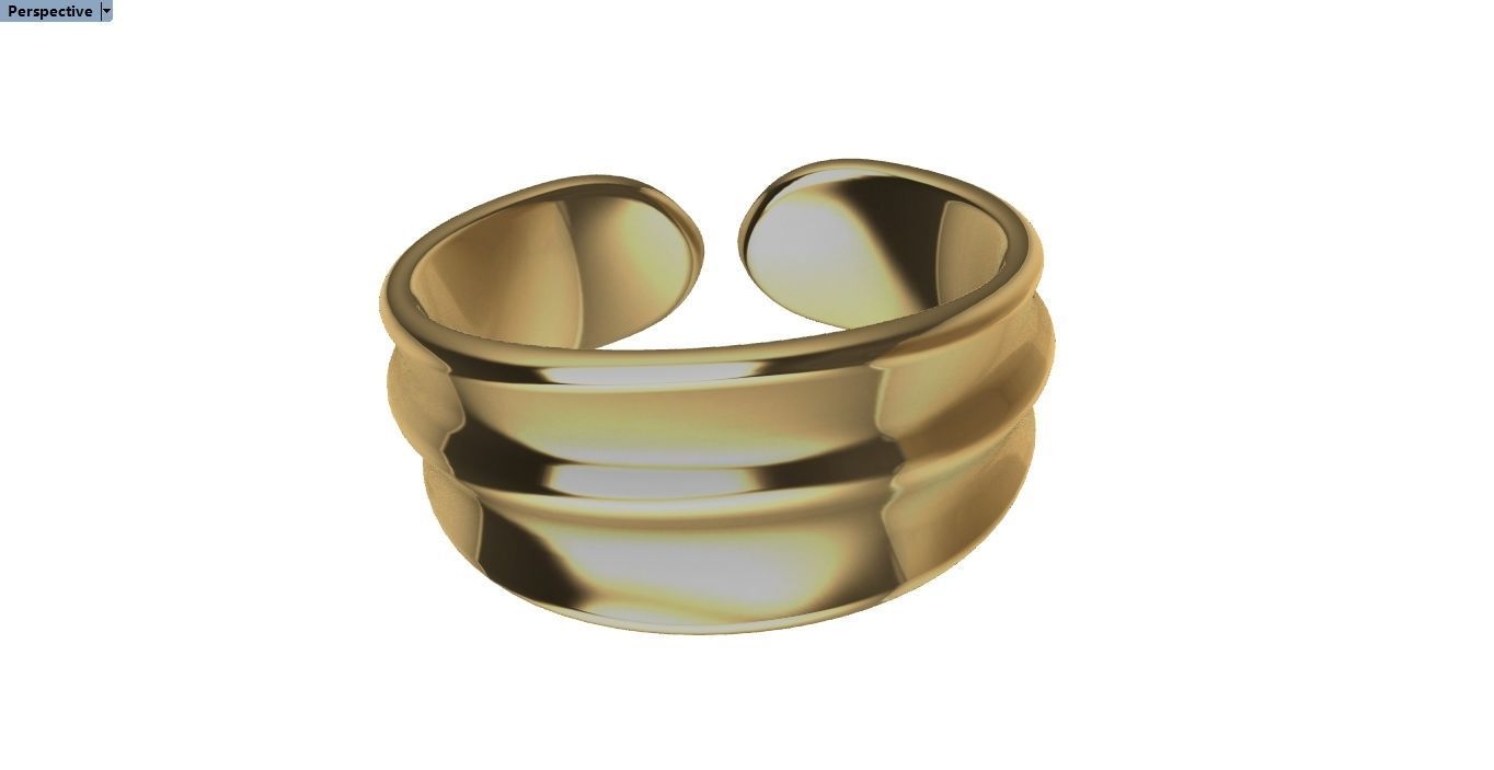 A Puffy Bangle 3D print model_3