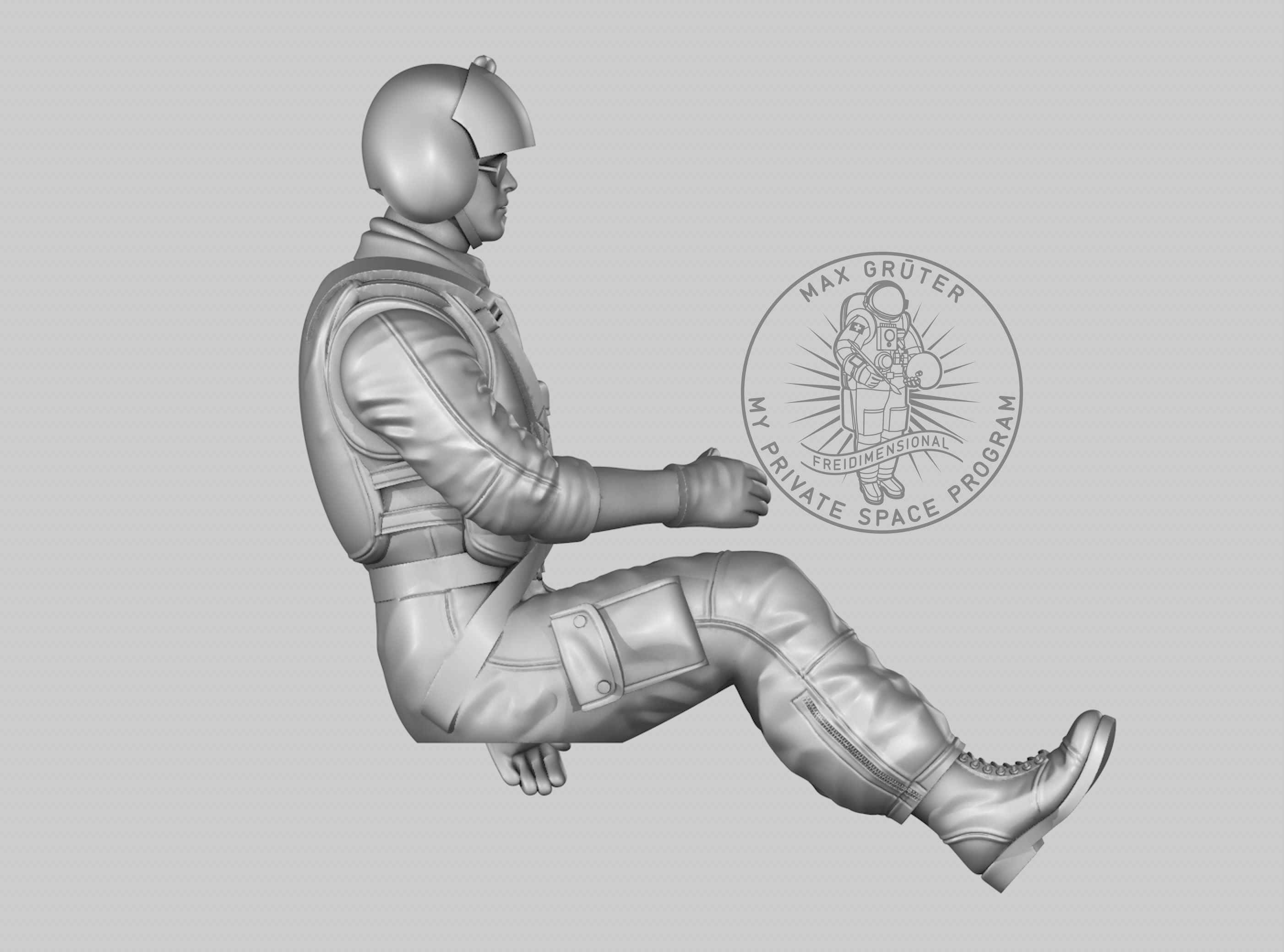 Helicopter Pilot 3D print model_6