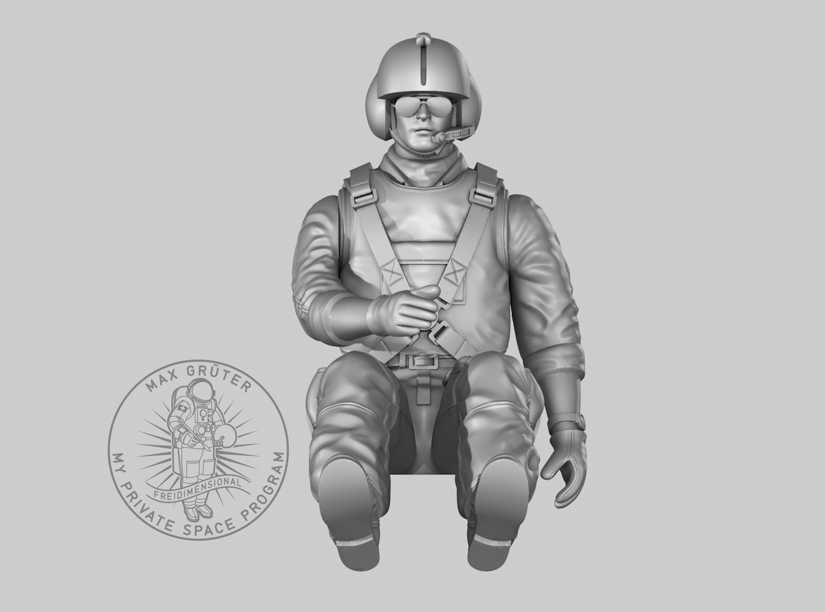Helicopter Pilot 3D print model_5