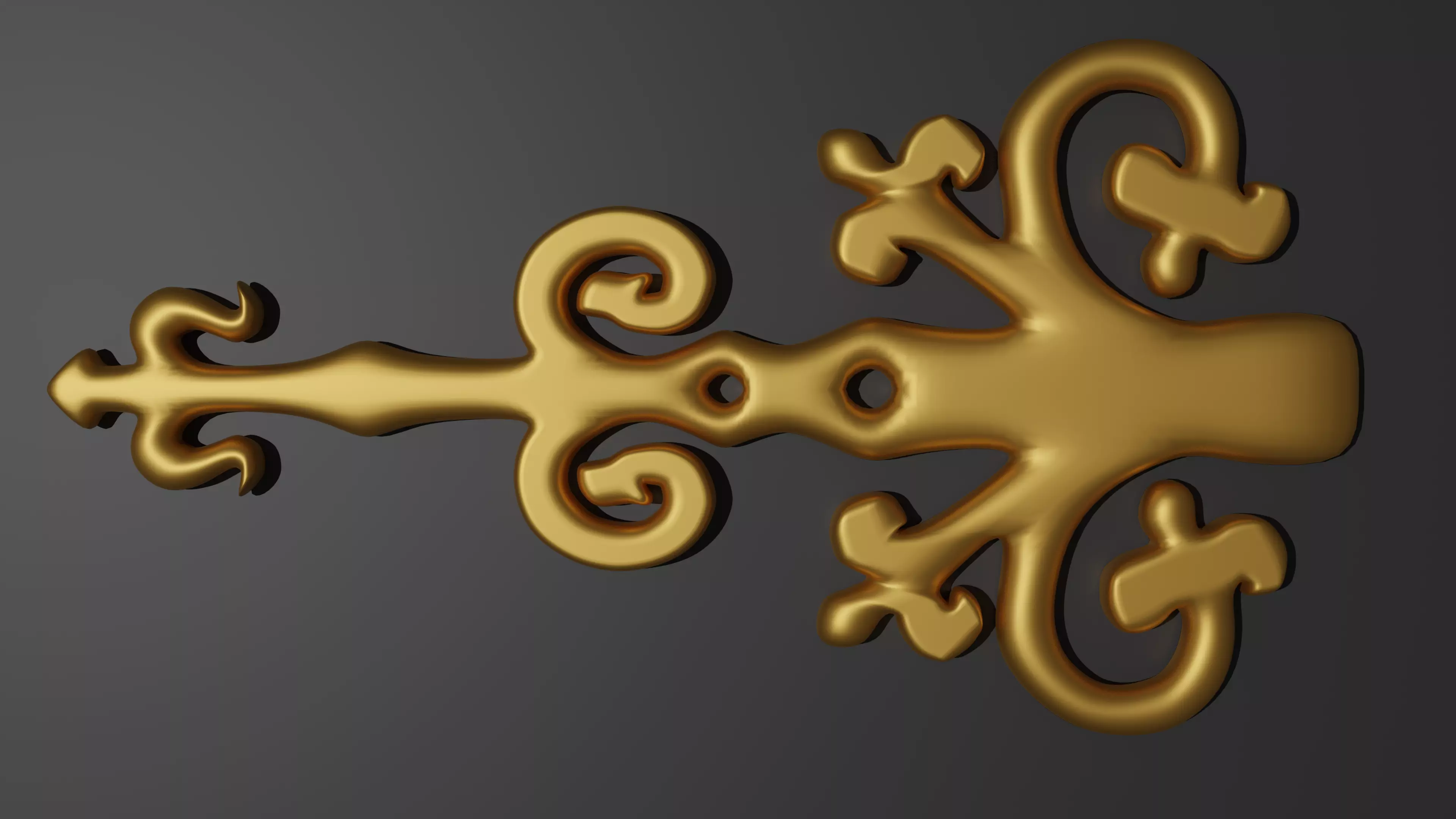 Metal Carving 3D model_0