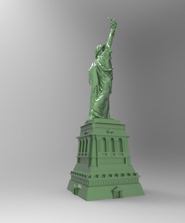 3D model of the Statue of Liberty for 3D printing 3D print model_9