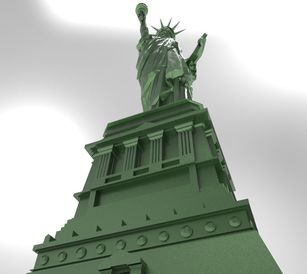 3D model of the Statue of Liberty for 3D printing 3D print model_5