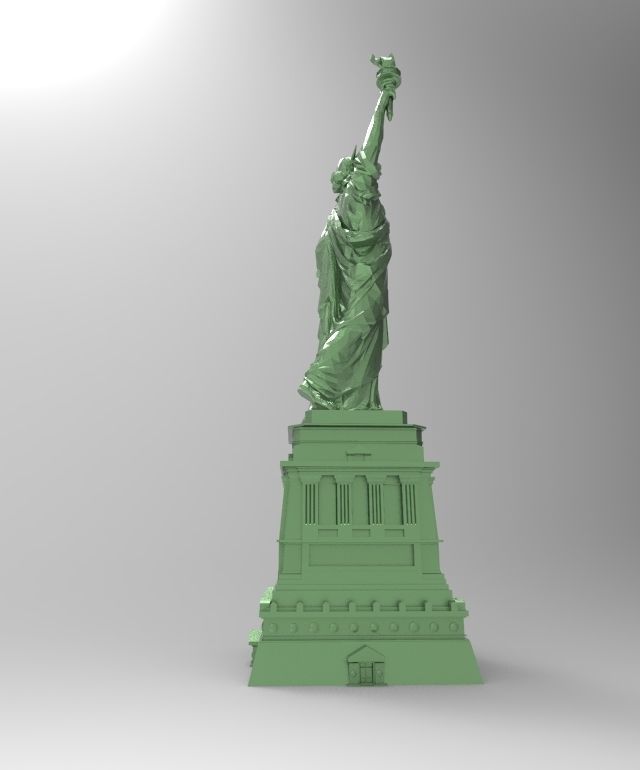 3D model of the Statue of Liberty for 3D printing 3D print model_7