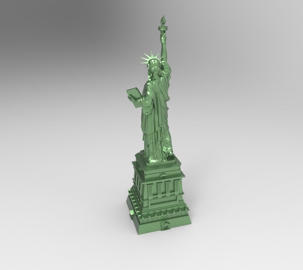3D model of the Statue of Liberty for 3D printing 3D print model_4