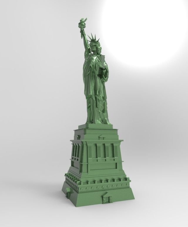 3D model of the Statue of Liberty for 3D printing 3D print model_13