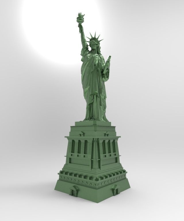 3D model of the Statue of Liberty for 3D printing 3D print model_14