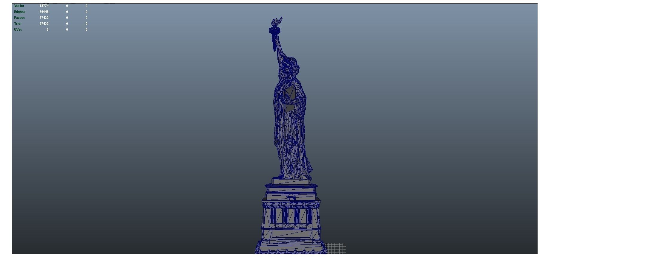 3D model of the Statue of Liberty for 3D printing 3D print model_3