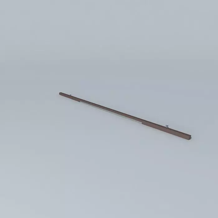 Intercontinental maglev track line- switch Free 3D model_0