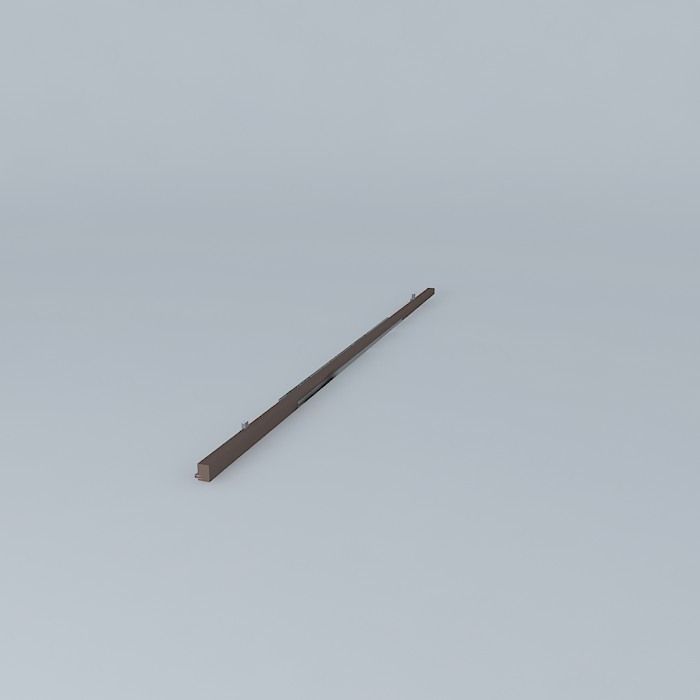 Intercontinental maglev track line- switch Free 3D model_1