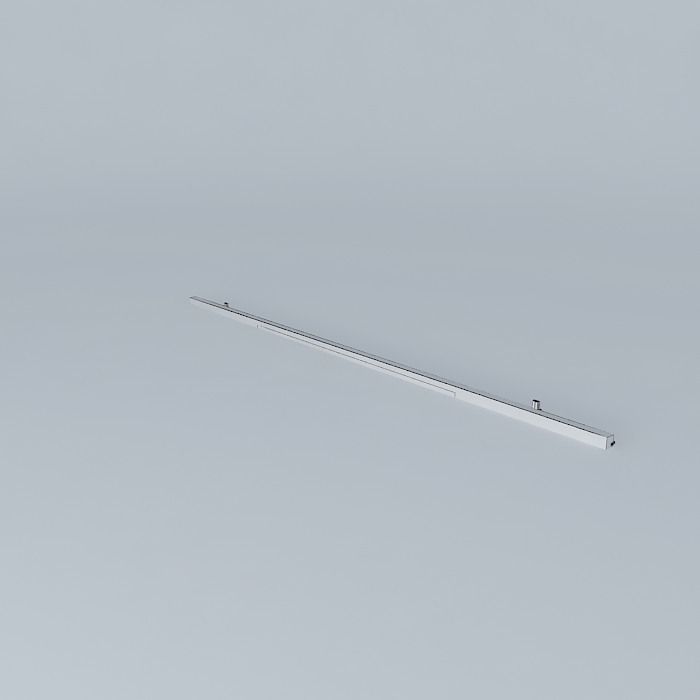 Intercontinental maglev track line- switch Free 3D model_3