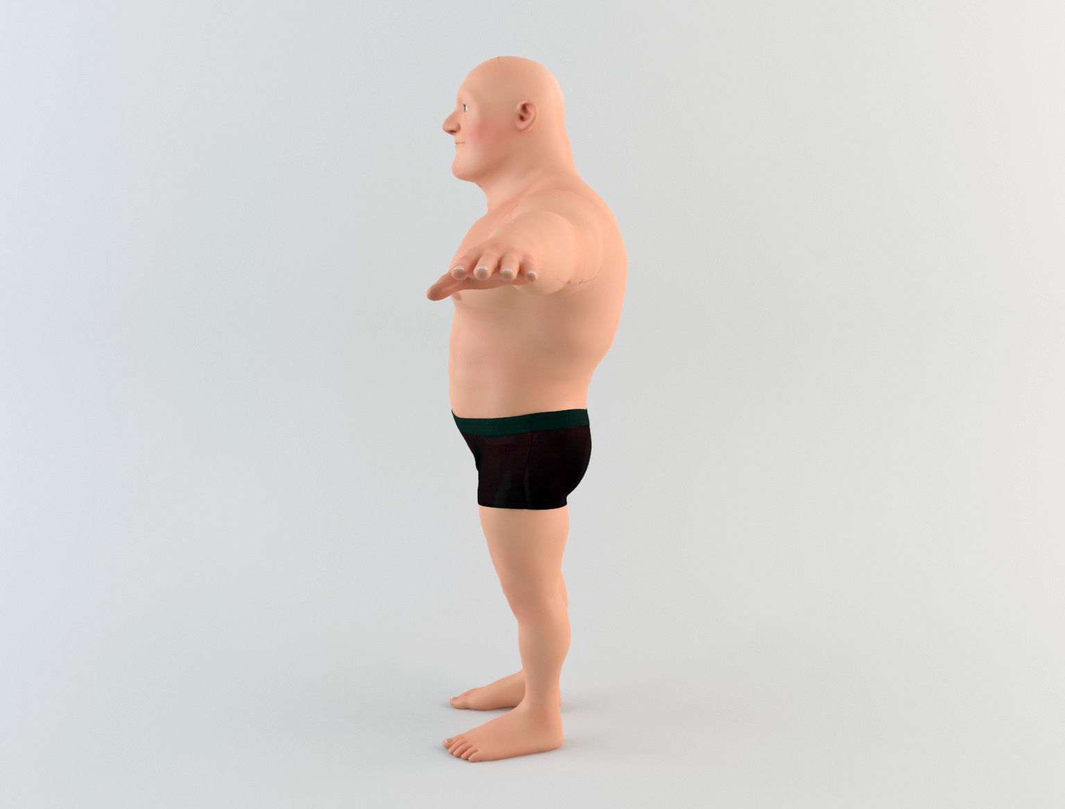 Cartoon Man 6 3D model_2