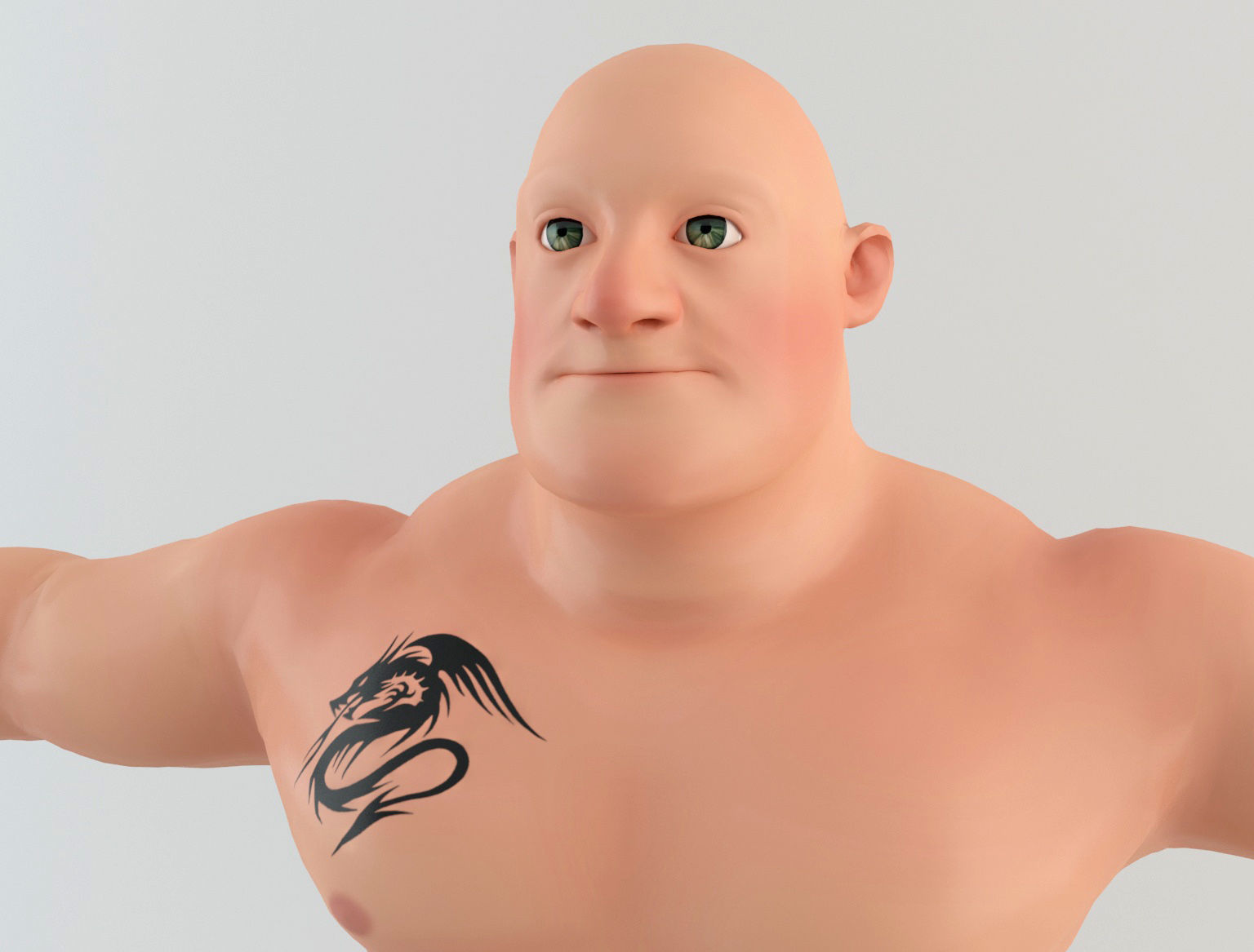 Cartoon Man 6 3D model_5
