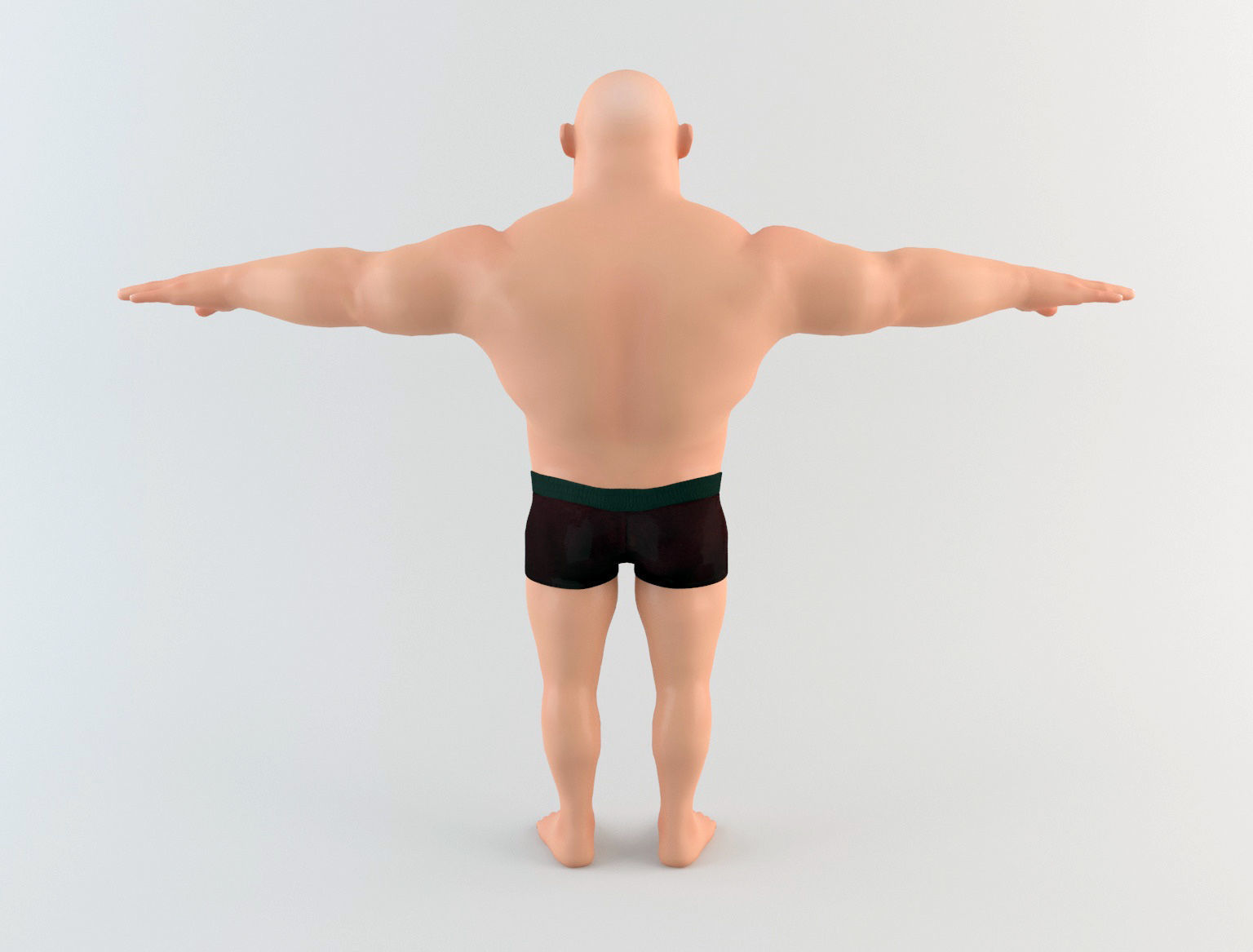 Cartoon Man 6 3D model_3