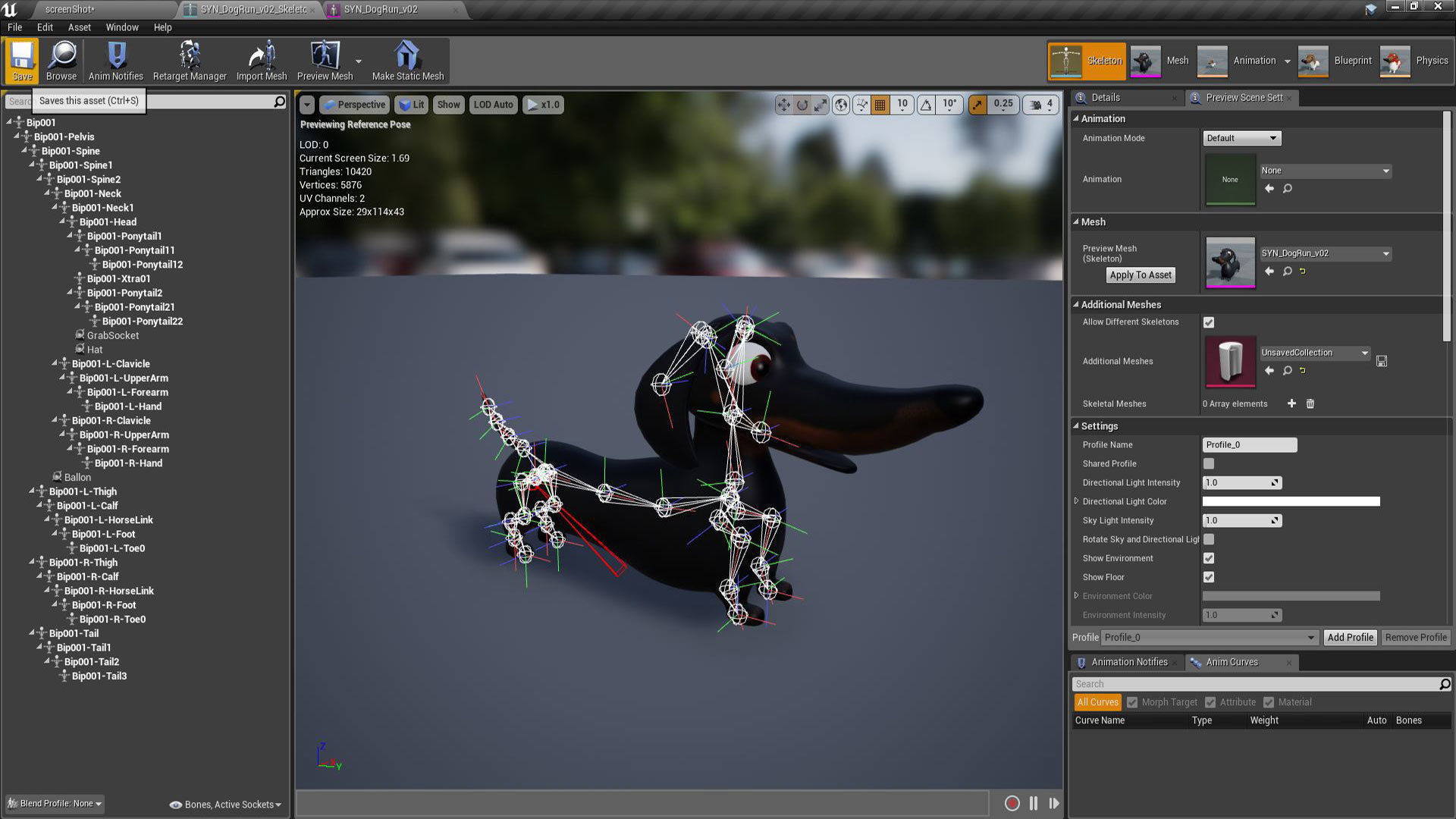 Cartoon Dog Low-poly 3D model_3