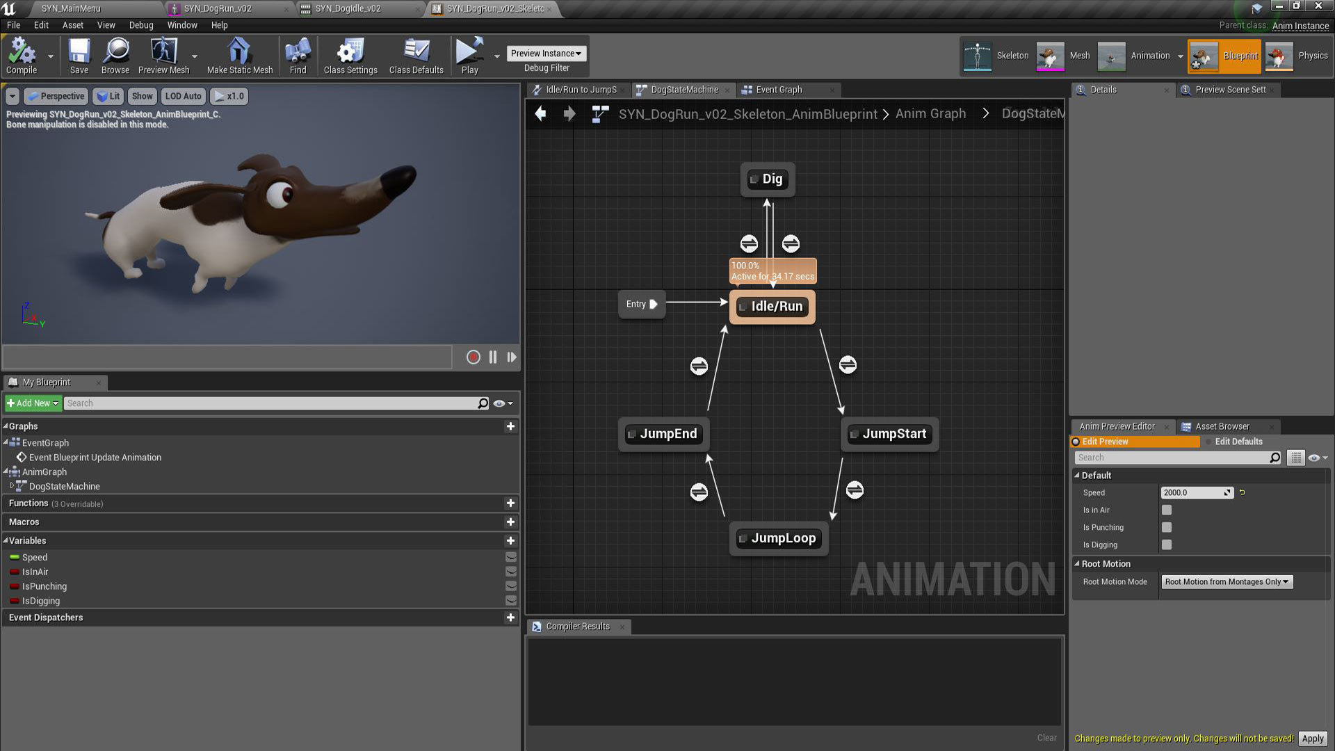 Cartoon Dog Low-poly 3D model_10