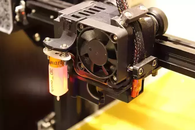 ENDER 3 EXTRUDER COVER WITH COOLING AND MOUNT FOR BL TOUCH Free 3D print model