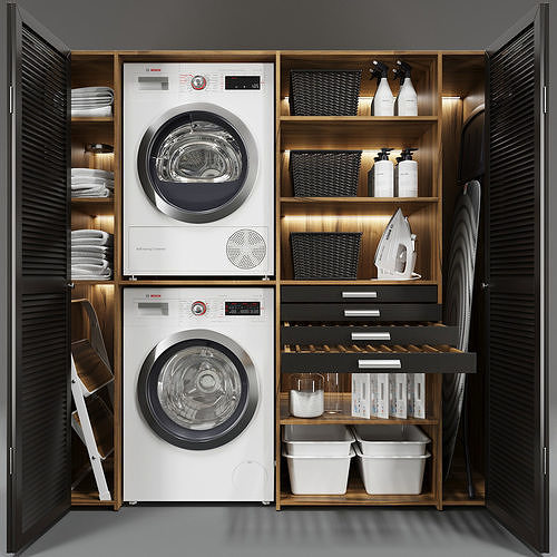 Laundry set 2 3D model