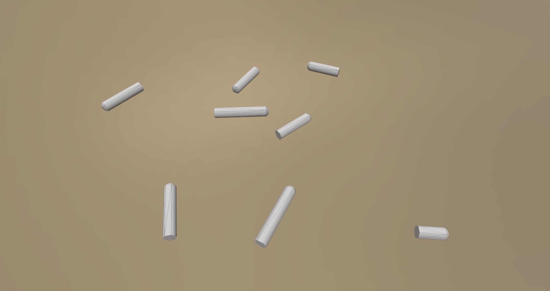 Low-Poly Mortar Pit Pack Low-poly 3D model_12