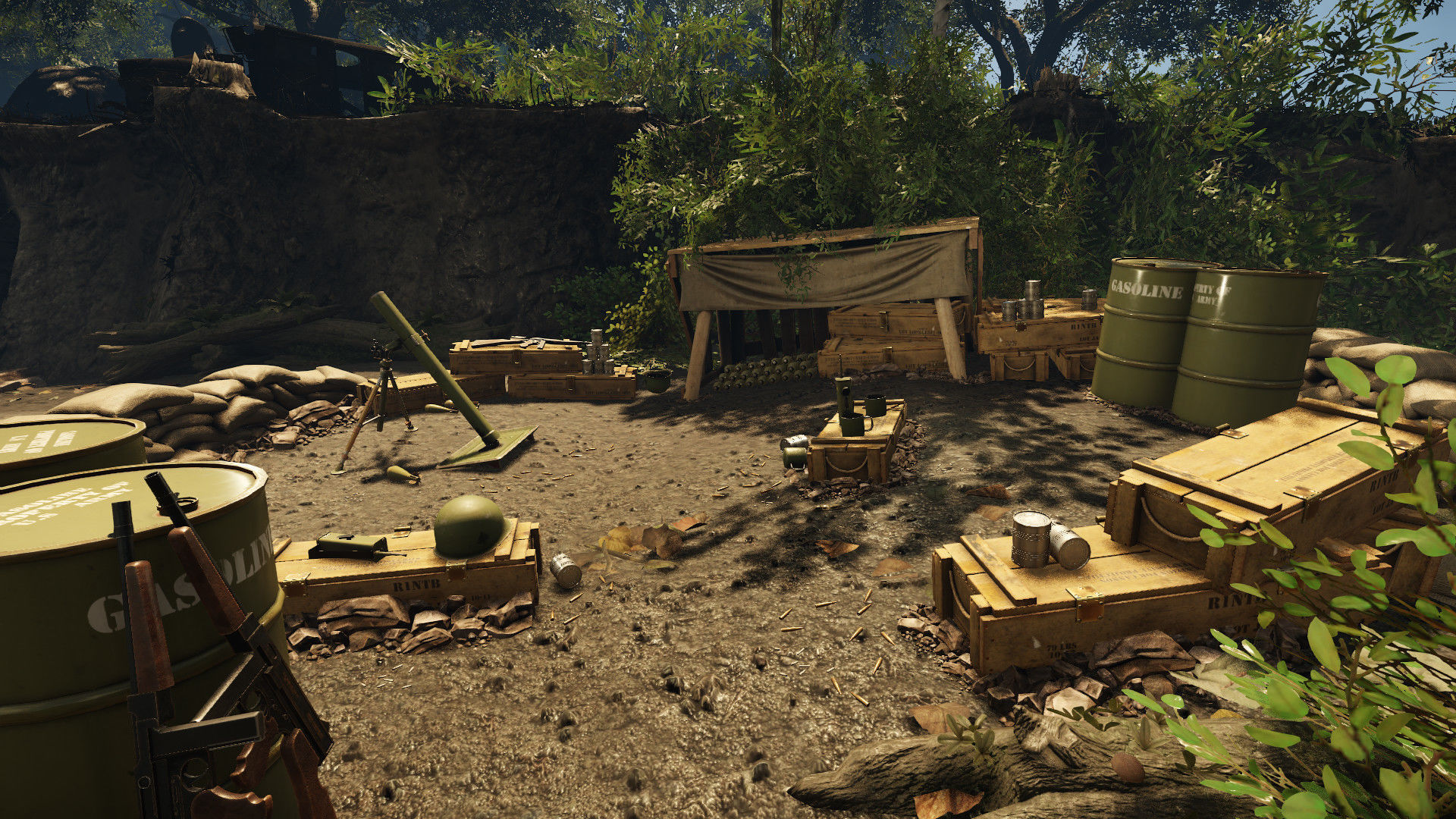 Low-Poly Mortar Pit Pack Low-poly 3D model_1