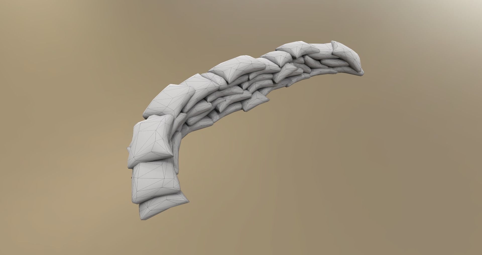 Low-Poly Mortar Pit Pack Low-poly 3D model_30