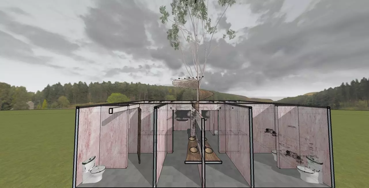 Public Bathroom 3D model