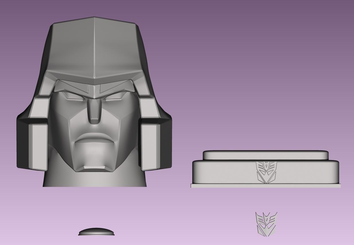 Megatron Piggy Bank 3D print model_3