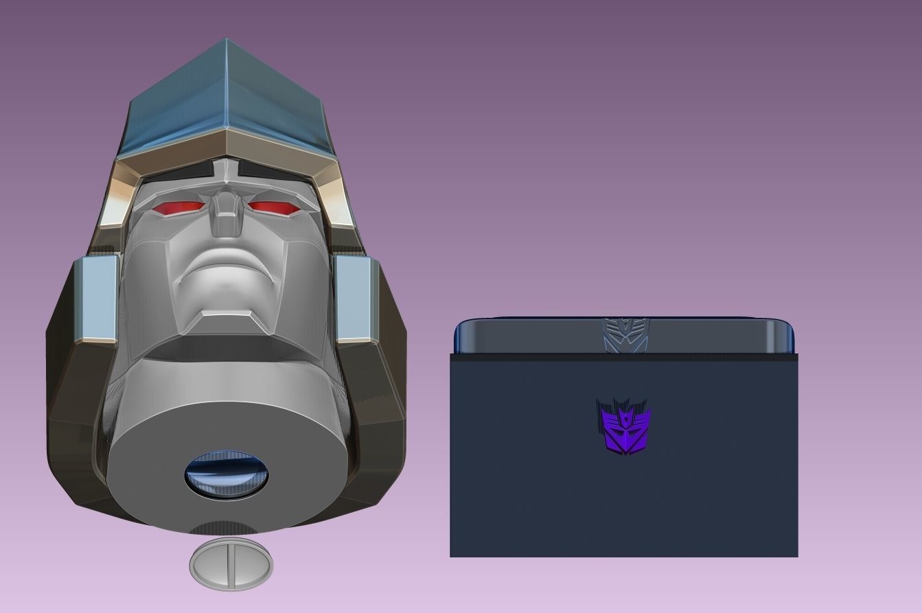 Megatron Piggy Bank 3D print model_2