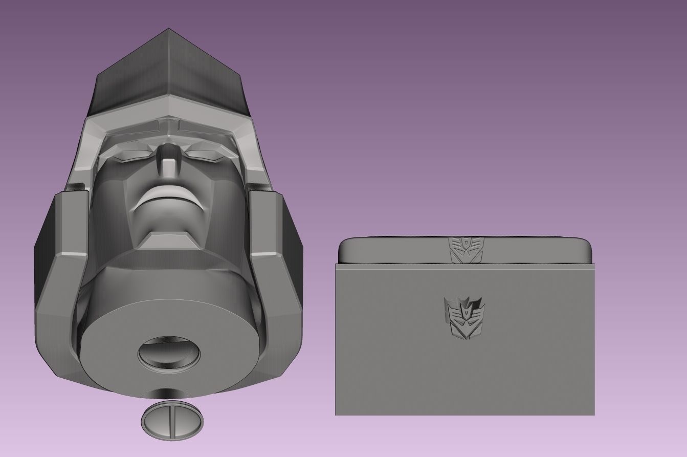 Megatron Piggy Bank 3D print model_4