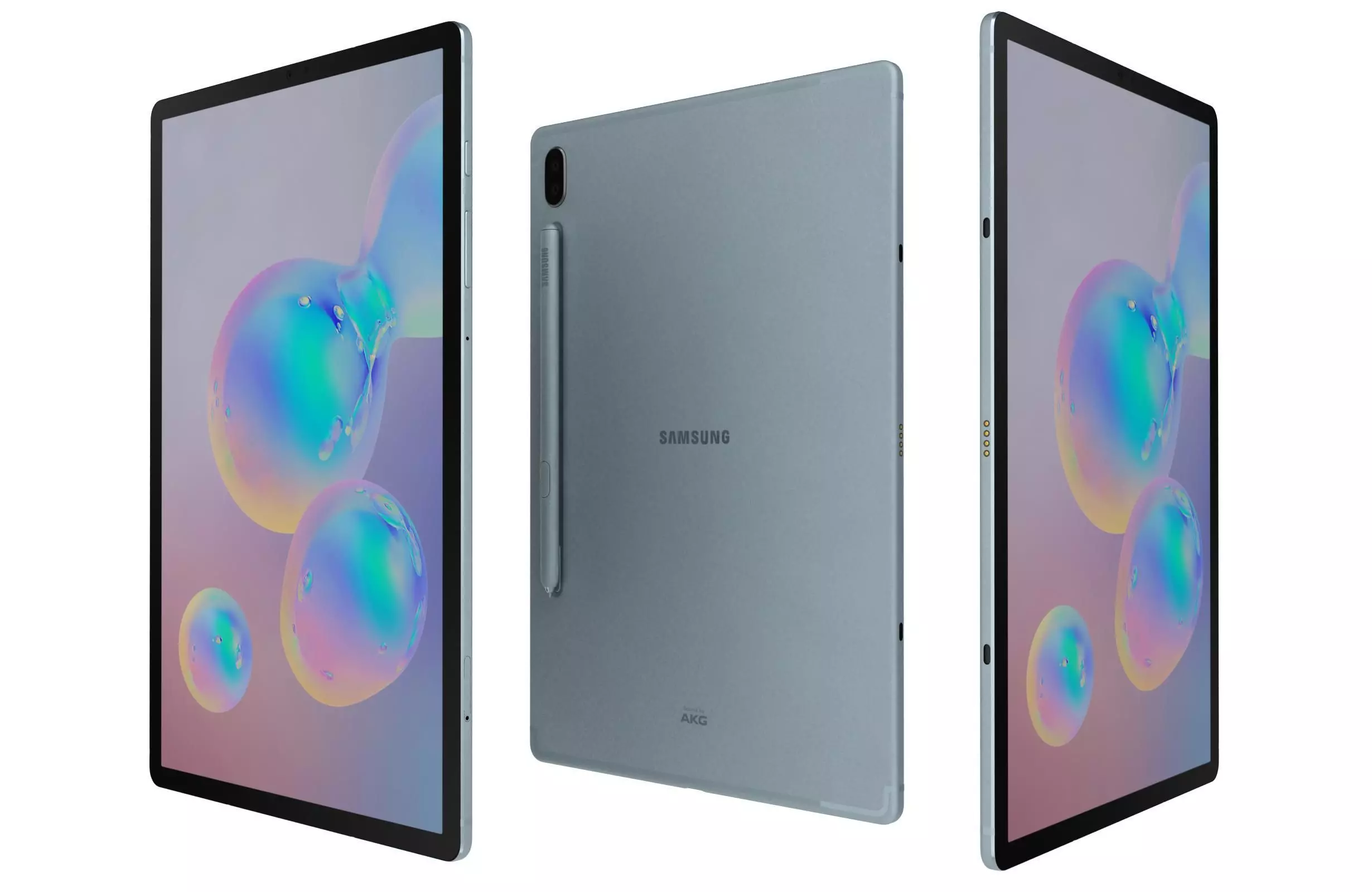 Samsung Galaxy Tab S6 S Pen Cloud Blue 3D model