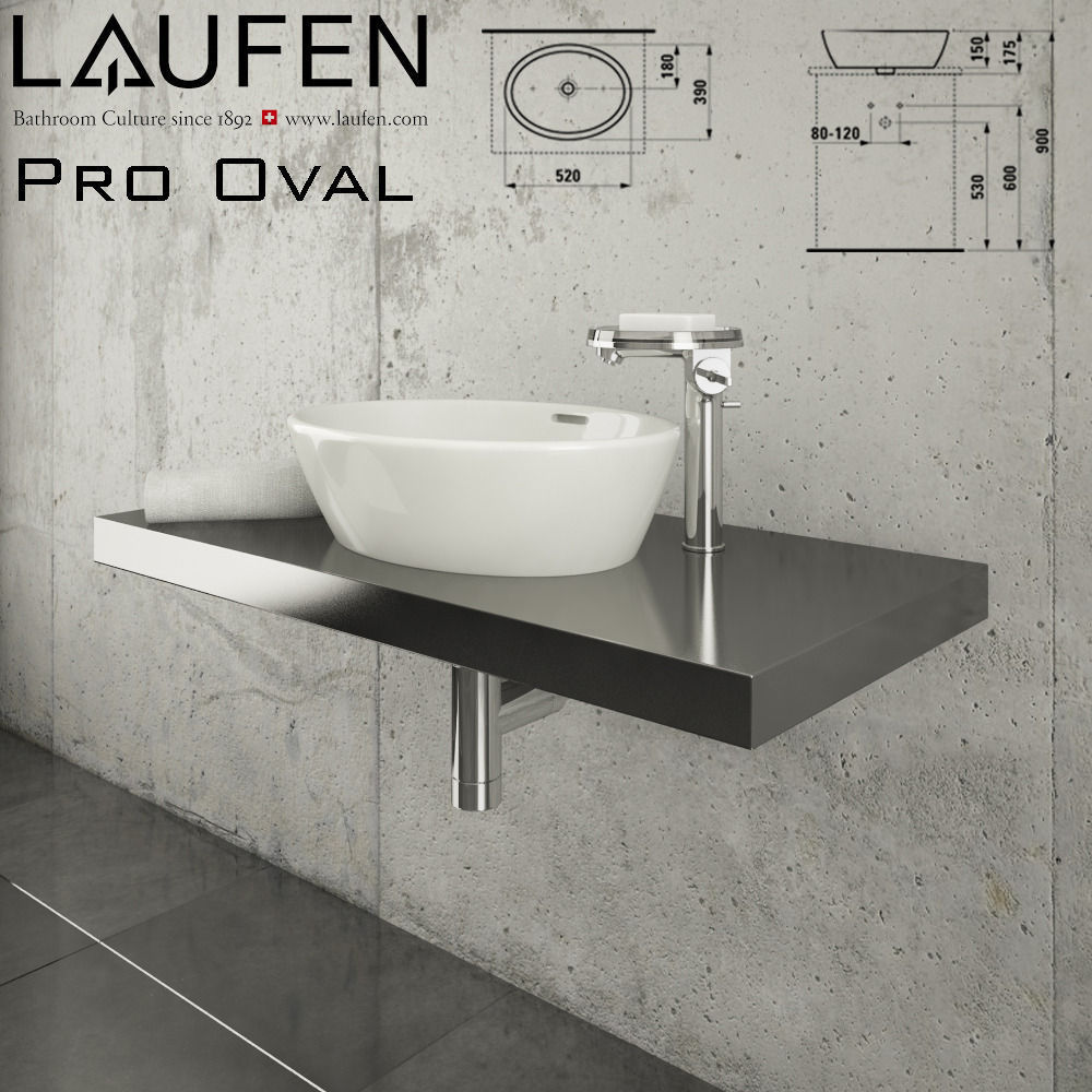 Laufen Pro Oval 812964 3D model_2