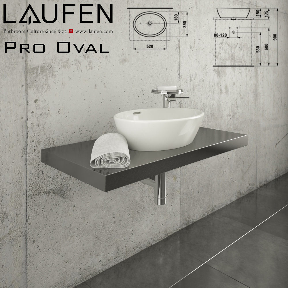 Laufen Pro Oval 812964 3D model_1