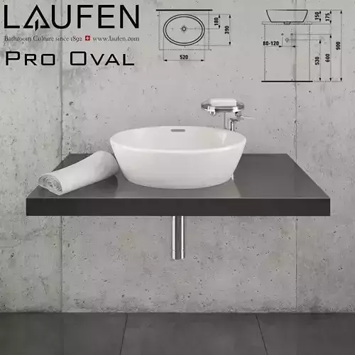 Laufen Pro Oval 812964 3D model