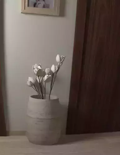 Flowers and vase 