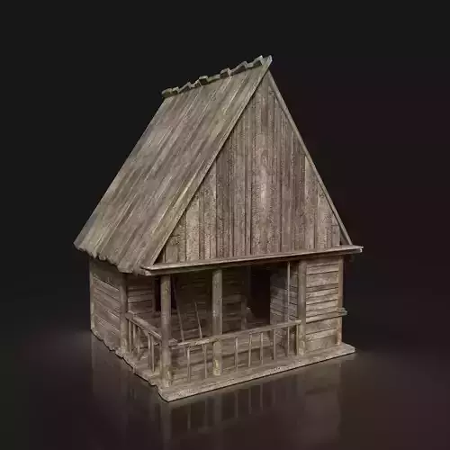 Next Gen AAA FANTASY MEDIEVAL WOODEN VILLAGE SMALL CABIN Free low-poly 3D model