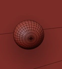 Crystorama circular wall lamp with light bulb in middle 3D model_4