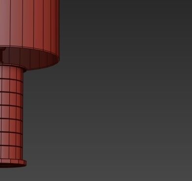 Eliot Bone Tile Table lamp with Linen Shade 3D model_8