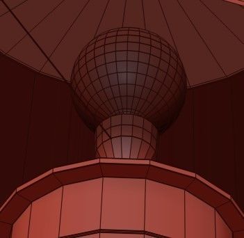 Eliot Bone Tile Table lamp with Linen Shade 3D model_4