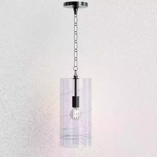 Amalia Column Nickel Pendant