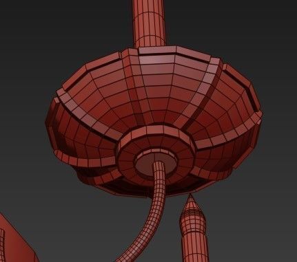 Paris Flea Market Large 8 Light Chandelier 3D model_2