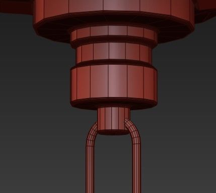 Paris Flea Market Large 8 Light Chandelier 3D model_10